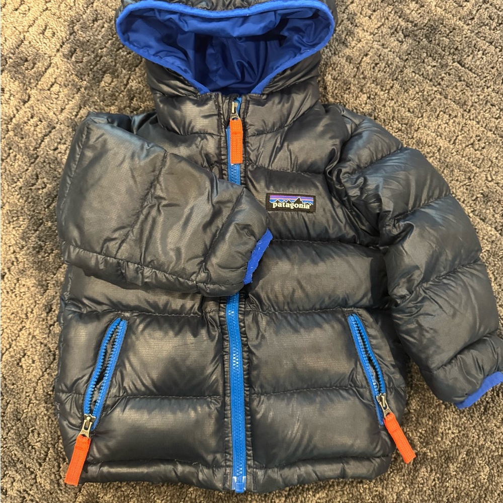 Patagonia Blue Puffer Jacket
